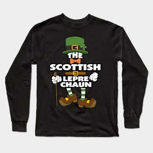 The Scottish Leprechaun St Patrick's Day Celebration Matching Outfits Group Attire Long Sleeve T-Shirt